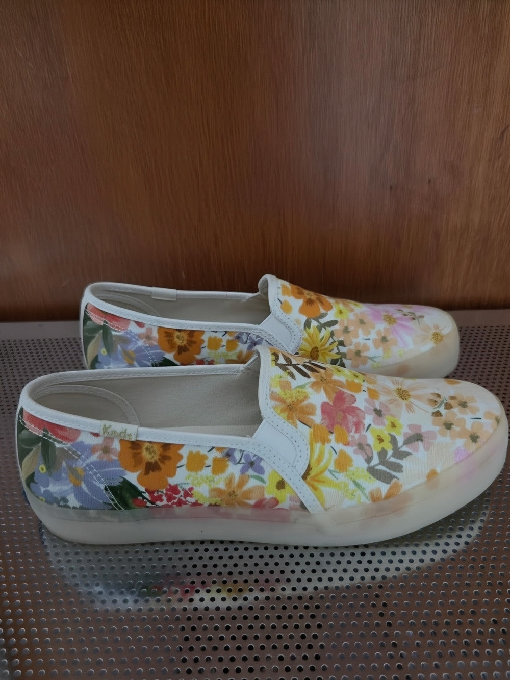 Keds X Rifle Paper Co. Double Decker Marguerite Floral Slip On Sneakers